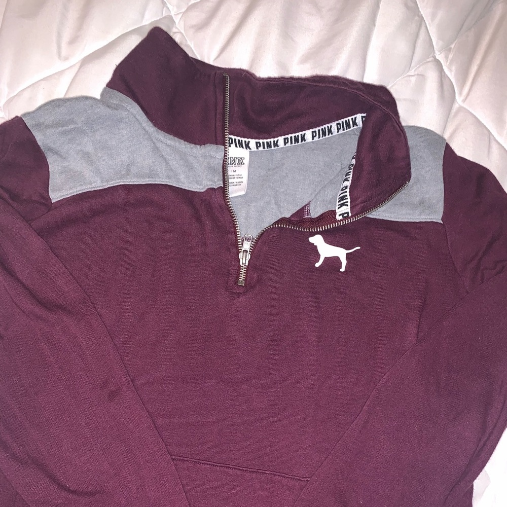 Pink Quarter Zip